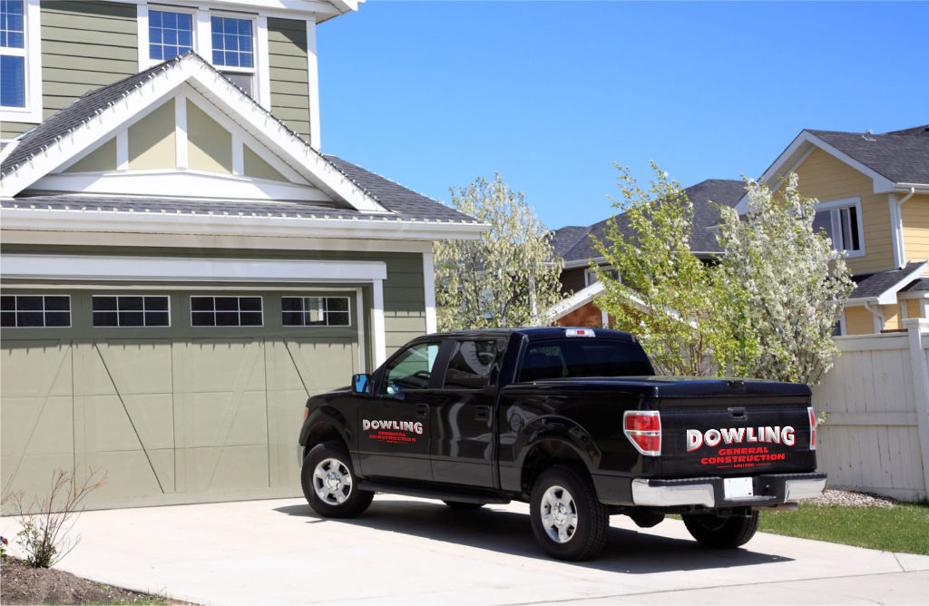 Fred Dowling's house and truck in Ontario